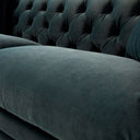 Ashby Chesterfield Large 3-Seater Sofa, Aegean Blue Velvet