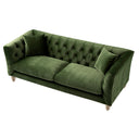 Ashby Chesterfield Large 3-Seater Sofa, Fern Green Velvet