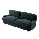 Daphnis Aegean Blue Velvet Sofa Large 3-Seater