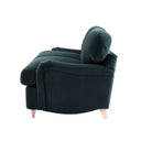 Daphnis Aegean Blue Velvet Sofa Large 3-Seater