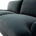 Daphnis Aegean Blue Velvet Sofa Large 3-Seater