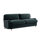Daphnis Aegean Blue Velvet Sofa Large 3-Seater