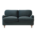 Daphnis Aegean Blue Velvet Sofa, 2-Seater