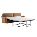 Daphnis Camel Velvet Sofa Bed Large 3-Seater