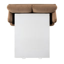 Daphnis Camel Velvet Sofa Bed Large 3-Seater