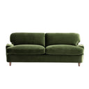 Daphnis Fern Green Velvet Sofa Bed Large 3-Seater