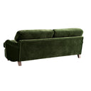 Daphnis Fern Green Velvet Sofa Bed Large 3-Seater