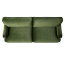 Daphnis Fern Green Velvet Sofa 3-Seater