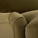 Daphnis Fudge Velvet Sofa, Grande Chaise Right Hand Facing