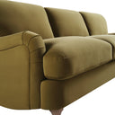 Daphnis Fudge Velvet Sofa, Grande Chaise Sofa Right Hand Facing
