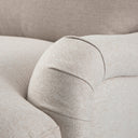 Daphnis Oatmeal Fabric Sofa, Grande Chaise Right Hand Facing