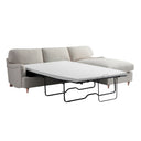 Daphnis Oatmeal Fabric Sofa, Grande Chaise Right Hand Facing