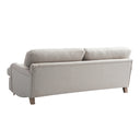 Daphnis Oatmeal Fabric Sofa Bed Large 3-Seater