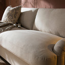 Daphnis Oatmeal Fabric Sofa Bed Large 3-Seater