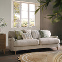 Daphnis Oatmeal Fabric Sofa 3-Seater