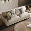 Daphnis Oatmeal Fabric Sofa 3-Seater
