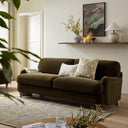 Daphnis Seaweed Velvet Sofa 3-Seater