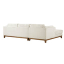 Dipley Beige Boucle Fabric Sofa Grande Chaise Sofa Left Hand Facing