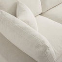 Lutyens Beige Linen Blend Modular Sofa 3-Piece Chaise