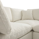 Lutyens Beige Linen Blend Modular Sofa 5-Piece Corner Set