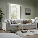 Lutyens Light Grey Linen Blend Modular Sofa, 3-Piece