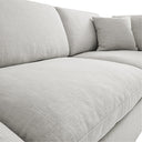 Lutyens Light Grey Linen Blend Modular Sofa, 3-Piece