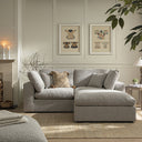 Lutyens Taupe Boucle Modular Sofa 2-Piece Chaise