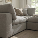 Lutyens Taupe Boucle Modular Sofa 2-Piece Chaise