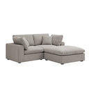 Lutyens Taupe Boucle Modular Sofa 2-Piece Chaise