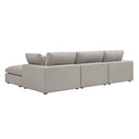 Lutyens Taupe Boucle Modular Sofa 3-Piece Chaise
