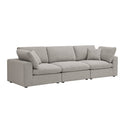 Lutyens Taupe Boucle Modular Sofa, 3-Piece