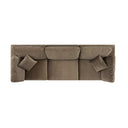 Lutyens Taupe Velvet Modular Sofa, 3-Piece