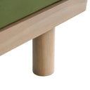 Timber Fern Green Velvet Sofa, Large 3-Seater Chaise Sofa Right Hand Facing