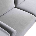 Timber Grey Marl Fabric Sofa, Large 3-Seater Chaise Sofa Right Hand Facing