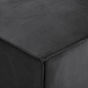 Brooklyn Pouffe - Steel Plush