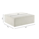 Brooklyn Pouffe - Ivory