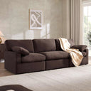 Cairo Feather 3 Seater Sofa - Chocolate