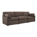 Cairo Feather 3 Seater Sofa - Chocolate