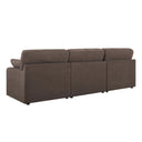 Cairo Feather 3 Seater Sofa - Chocolate