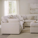Cairo Feather Left Hand Corner Sofa - Vanilla