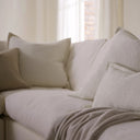 Cairo Feather Left Hand Corner Sofa - Vanilla