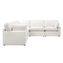 Cairo Feather Left Hand Corner Sofa - Vanilla