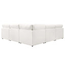 Cairo Feather Left Hand Corner Sofa - Vanilla