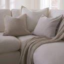 Cairo Feather Left Hand Corner Sofa - Vanilla