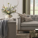 Chesterfield 2 Seater Sofa - Natural Stripe
