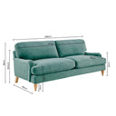 Hampshire 3 Seater Sofa - Sea Green