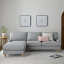 Hampshire Left Hand Chaise Sofa - Mid Grey