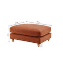 Hampshire Pouffe - Burnt Orange