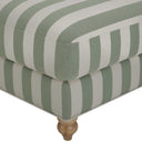 Hampshire Pouffe - Green Stripe