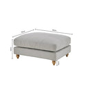 Hampshire Pouffe - Light Grey